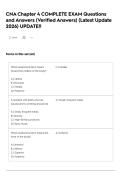 CNA Chapter 4 COMPLETE EXAM Questions and Answers &lpar;Verified Answers&rpar; &lpar;Latest Update 2026&rpar; UPDATE&excl;&excl;