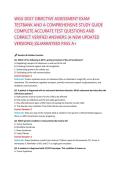 WGU D027 OBJECTIVE ASSESSMENT EXAM TESTBANK&comma; FINAL EXAM AND A COMPREHENSIVE STUDY GUIDE COMPLETE ACCURATE TEST QUESTIONS AND CORRECT VERIFIED ANSWERS &lpar;A NEW UPDATED VERSIONS&rpar; &vert;GUARANTEED PASS A&plus;