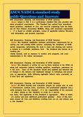 ASCS NADCA standard study guide Questions and Answers