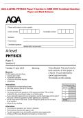 AQA A-LEVEL PHYSICS Paper 3 Section A JUNE 2025 Combined Question&NewLine;Paper and Mark Scheme