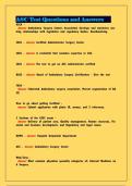 ASC Test Questions and Answers