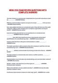 MSSC EOC EXAM REVIEW QUESTIONS WITH COMPLETE ANSWERS
