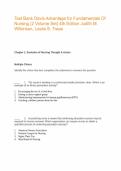 Test Bank For Davis Advantage for Fundamentals Of Nursing &lpar;2 Volume Set&rpar; 4th Edition By Judith M&period; Wilkinson&comma; Leslie S&period; Treas