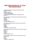 4N051 CDC Set B &lpar;Edition 05&rpar; - Vol&period; 1 Exam With Complete Solutions