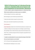 NUR2474 Exam 2 V1&comma; V2 & V3 &vert; NUR2474 Pharmacology for Professional Nursing Exam 1 &vert; Rasmussen &vert; Complete Exam Bundle with Detailed Verified Answers