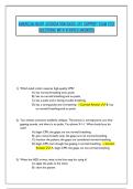 AMERICAN HEART ASSOCIATION BASIC LIFE SUPPORT EXAM TEST &NewLine;QUESTIONS WITH VERIFIED ANSWERS 