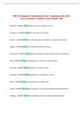 WRT 102 Semester I Exam Review Part 1 &vert; Questions with 100&percnt;&NewLine;Correct Answers &vert; Verified &vert; Latest Update 2026