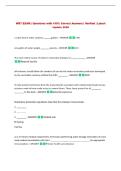 WRT EXAM &vert; Questions with 100&percnt; Correct Answers &vert; Verified &vert; Latest&NewLine;Update 2026