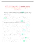 Speech Audiometry&colon; Hearing Loss Types&comma; SRT&comma; WRT&comma; and Clinical&NewLine;Insights Exam &vert; Questions with 100&percnt; Correct Answers &vert; Verified &vert;&NewLine;Latest Update 2026