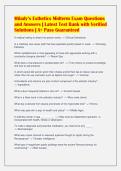Milady&rsquo;s Esthetics Midterm Exam Questions&NewLine;and Answers &vert; Latest Test Bank with Verified&NewLine;Solutions &vert; A&plus; Pass Guaranteed