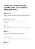 ATI CAPSTONE FUNDAMENTALS EXAM&NewLine;PREPARATION PACK 2026 KEY CONCEPTS&NewLine;AND REVISION NOTES