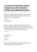 ATI CAPSTONE FUNDAMENTALS REVISION&NewLine;HANDBOOK 2026 SAFETY INFECTION&NewLine;CONTROL AND COMMUNICATION SKILLS