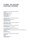 TC INRAT - AIR LAW EXAM QUESTIONS & ANSWERS