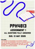 PPH4813 Assignment 1 Memo &vert; Due 15 May 2026