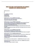 RNSG 2539 FINAL EXAM QUESTIONS AND CORRECT ANSWERS 100&percnt; VERIFIED 2026-2027&excl;&excl;
