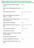 Michigan State Driving Test Study Guide - Guaranteed Success - Verified Questions and Answers - A&plus; Permit and License Exam Prep