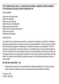CCHP &lpar;CORRECTIONAL HEALTH&rpar; &ndash; QUESTIONS AND CORRECT ANSWERS &lpar;VERIFIED ANSWERS&rpar;&NewLine;PLUS RATIONALES 2026 Q&A &vert; INSTANT DOWNLOAD PDF&period;