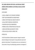 CMC &lpar;CARDIAC MEDICINE CERTIFICATION&rpar; &ndash;QUESTIONS AND CORRECT&NewLine;ANSWERS &lpar;VERIFIED ANSWERS&rpar; PLUS RATIONALES 2026 Q&A &vert; INSTANT&NewLine;DOWNLOAD PDF&period;