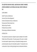 CPN &lpar;CERTIFIED PEDIATRIC NURSE&rpar; &ndash;QUESTIONS AND CORRECT ANSWERS&NewLine;&lpar;VERIFIED ANSWERS&rpar; PLUS RATIONALES 2026 Q&A &vert; INSTANT DOWNLOAD&NewLine;PDF&period;