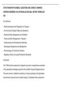 CTRN &lpar;TRANSPORT NURSING&rpar; &ndash;QUESTIONS AND CORRECT ANSWERS&NewLine;&lpar;VERIFIED ANSWERS&rpar; PLUS RATIONALES 2026 Q&A &vert; INSTANT DOWNLOAD&NewLine;PDF&period;