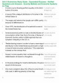 Unit 3 Economics Study Guide - Guaranteed Success - Verified Questions and Answers - Scarcity Markets and Economic Systems A&plus; Prep