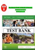 Test Bank For The Human Body in Health & Disease 8th Edition By Kevin T&period; Patton&semi; Frank Bell&semi; Terry Thompson&semi; Peggie Williamson &vert; &vert; 9780323734165 &vert; Chapter 1-25 &vert; Complete Questions And Answers A&plus;