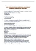 RNSG 2539 LATEST EXAM QUESTIONS AND CORRECT ANSWERS 100&percnt; VERIFIED 2026-2027&excl;&excl;