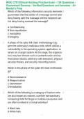 WGU C701 Ethical Hacking Practice Exam - 124 Questions - Guaranteed Success - Verified Questions and Answers - A&plus; Master&rsquo;s Prep