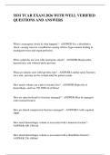 SSM TCAR EXAM 2026 WITH WELL VERIFIED &NewLine;QUESTIONS AND ANSWERS