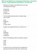 WGU Course C839 Intro to Cryptography Study Guide - Guaranteed Success - Verified Questions and Answers - A&plus; Exam Prep