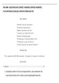 RNC-MNN &ndash;QUESTIONS AND CORRECT ANSWERS &lpar;VERIFIED ANSWERS&rpar;&NewLine;PLUS RATIONALES 2026 Q&A &vert; INSTANT DOWNLOAD PDF&period;
