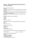 RAD 121 - FINAL EXAM RANDOM QUESTIONS WITH VERIFIED ANSWERS