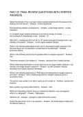 RAD 121 FINAL REVIEW QUESTIONS WITH VERIFIED ANSWERS