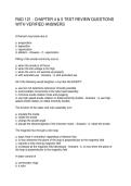 RAD 121 - CHAPTER 4 & 5 TEST REVIEW QUESTIONS WITH VERIFIED ANSWERS