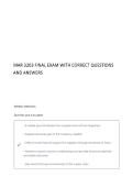 MAR 3203 FINAL EXAM QUESTIONS AND ANSWERS