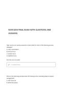 MAR 3203 FINAL QUESTIONS AND ANSWERS