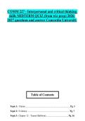 COMM 227 - Interpersonal and critical thinking skills MIDTERM QUIZ &lpar;from wiz prep&rpar; 2026-2027 questions and answer Concordia University