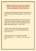 HAWAII Journeyman Electrician Exam ACTUAL &NewLine;VERIFIED EXAM QUESTIONS AND CORRECT &NewLine;DETAILED ANSWERS LATEST UPDATE&period;pdf