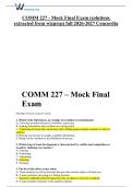 COMM 227 - Mock Final Exam &lpar;solutions extracted from wizprep&rpar; fall 2026-2027 Concordia