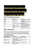 2026&sol;2027 S-TIER&colon; Washington Occupational Therapy Practice Act &lpar;Jurisprudence&rpar; Mastery Test Bank &vert; 60 Elite Q&A &plus; Critical Axioms Cheat Sheet