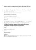 NURS 611 Advanced Pathophysiology Week 5 Quiz 2026 &vert;Maryville