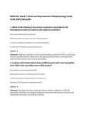 NURS 611 Week 7&colon; Renal and Reproductive Pathophysiology Study&NewLine;Guide 2026 &vert;Maryville