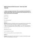 NURS 612 Advanced Health Assessment - Week 9 Quiz 2026&NewLine;&vert;Maryville