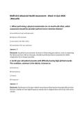 NURS 612 Advanced Health Assessment - Week 11 Quiz 2026&NewLine;&vert;Maryville