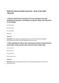 NURS 612 Advanced Health Assessment - Week 12 Quiz 2026&NewLine;&vert;Maryville
