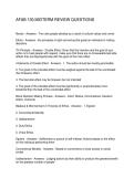 AFAB 130 MIDTERM REVIEW QUESTIONS
