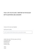 TEAS V ATI STUDY GUIDE- ANATOMY & PHYSIOLOGY QUESTIONS AND ANSWERS