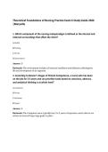 Theoretical Foundations of Nursing Practice Exam 6 Study Guide 2026&NewLine;&vert;Maryville
