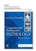 TEST BANK&NewLine;Comprehensive Radiographic Pathology 8th Edition&NewLine;by Ronald L&period; Eisenberg MD&comma; JD&comma; FACR &vert;&vert; LATEST EDITION&NewLine;