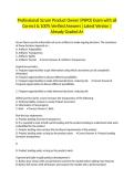 Professional Scrum Product Owner &lpar;PSPO&rpar; Exam with all Correct & 100&percnt; Verified Answers &vert;Latest Version &vert;Already Graded A&plus;